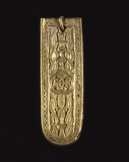 Tab, 600s. Byzantium, Avaric, 7th century. Gold; overall: 5.8 x 2 cm (2 5/16 x 13/16 in.)