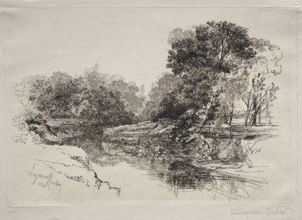A River in Ireland, 1864. Francis Seymour Haden (British, 1818-1910). Etching