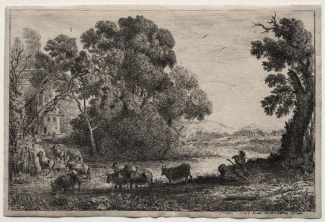 The Cowherder. Claude Lorrain (French, 1604-1682). Etching
