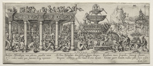 The Fountain of Youth. Theodor de Bry (Flemish, 1528-1598). Etching