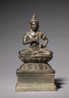 Vajrasattva, 1100s-1200s. Cambodia, style of Angkor Thom, 12th-13th century. Bronze; overall: 18.5