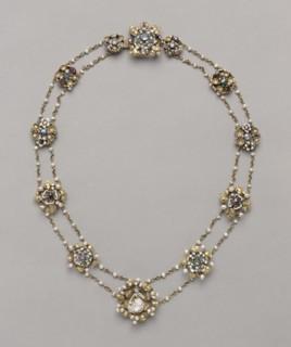 Twelve Medallions Mounted as a Necklace, c. 1400. France, Paris, late 14th-early 15th century.