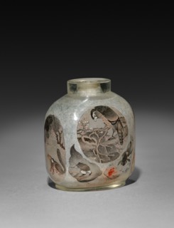 Snuff Bottle with Stopper, 1736-1795. China, Qing dynasty (1644-1912), Qianlong reign (1735-1795).