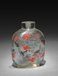 Snuff Bottle with Stopper, 1736-1795. China, Qing dynasty (1644-1912), Qianlong reign (1735-1795).