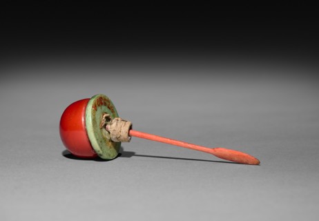 Snuff Bottle with Stopper (stopper), 1800s. China, Qing dynasty (1644-1911). Glass; with cover: 9.3