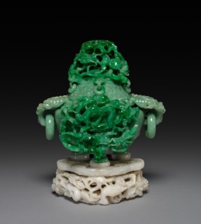 Three-Sectional Altar Group: Koro with Lid and Base, 1644-1912. China, Qing dynasty (1644-1911).