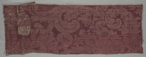 Satin Textile, late 1600s. Italy, late 17th century. Plain compound satin; silk and linen; overall: