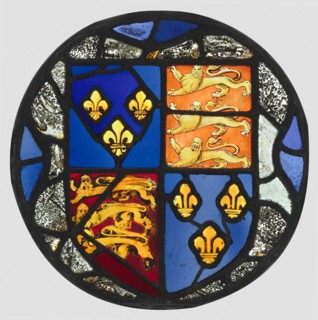 Heraldic Roundel, 1500s. England, 16th century. Pot-metal and white glass, silver stain; diameter: