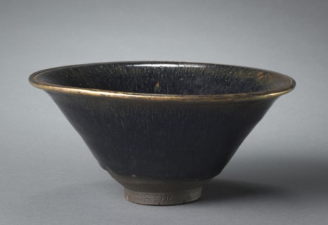 Tea Bowl, 1100s-1200s. China, Fujian province, Southern Song dynasty (1127-1279). Stoneware with
