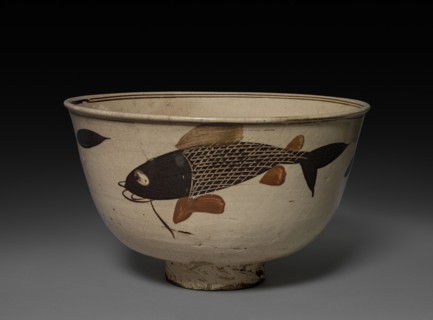 Bowl: Cizhou ware, 1368- 1644. China, Ming dynasty (1368-1644). Stoneware; diameter: 27.4 cm (10