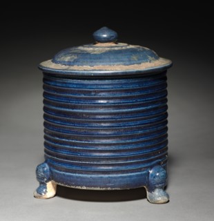 Covered Jar, early 700s. China, Tang dynasty (618-907). Glazed earthenware; overall: 14.4 cm (5