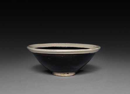 Tea Bowl:  Northern Black Ware, 12th Century. China, Northern Song dynasty (960-1127). Stoneware;