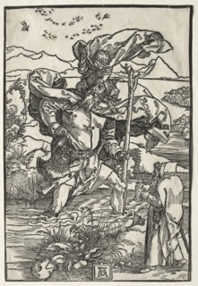 St. Christopher with the Birds, c. 1501-1504. Albrecht Dürer (German, 1471-1528). Woodcut
