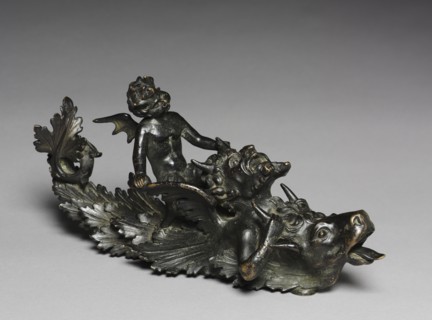 Doorknocker with a Satyr Pulling an Ox's Horns, 1800s. Andrea Riccio (Italian, c. 1470-1532).