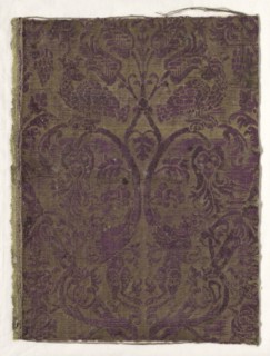 Fragment, 16th century. Spain, 16th century. Silk brocatelle; average: 36.9 x 27.3 cm (14 1/2 x 10