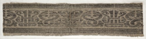 Fragment, 13th century. Spain, Mudejar, 13th century. Compound twill weave: silk and gold; overall: