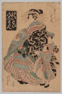 No Title, 1790-1848. Keisai Eisen (Japanese, 1790-1848). Color woodblock print; sheet: 38.2 x 24.8
