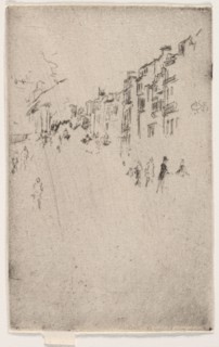 A Fragment of Piccadilly. James McNeill Whistler (American, 1834-1903). Etching