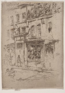 Rue du Buerre, Brussels. James McNeill Whistler (American, 1834-1903). Etching