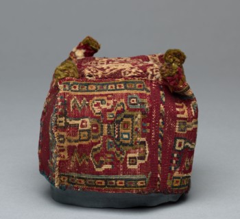 Four-Cornered Hat, c. 700-1100. Peru, South Coast, Wari Culture, Middle Horizon, 8th-12th Century.