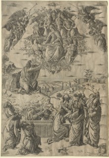 The Assumption of the Virgin, c. 1495. Francesco Rosselli (Italian, 1448-before 1513). Engraving
