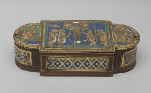 Pyx, c. 1170-1180. Germany, Lower Saxony, Hildesheim?, Romanesque period, enamels: 12th century;