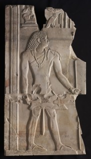 Mentuemhat as Priest with Staff and Scepter, c. 667-647 BC. Egypt, Thebes, Late Period, Late