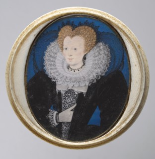 Portrait of a Woman, 1590s. Studio of Nicholas Hilliard (British, c. 1547-1619). Watercolor on