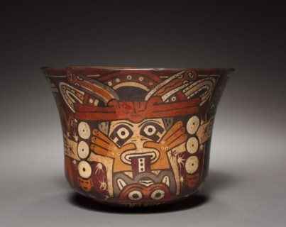 Bowl with Costumed Being, 100 BC-700. Peru, South Coast, Nasca style (100 BC-AD 700). Earthenware