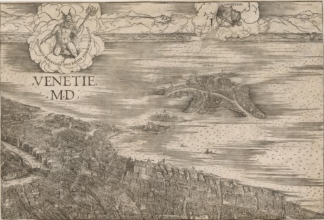View of Venice, 1500. Jacopo de' Barbari (Italian, 1440/50-before 1515). Woodcut