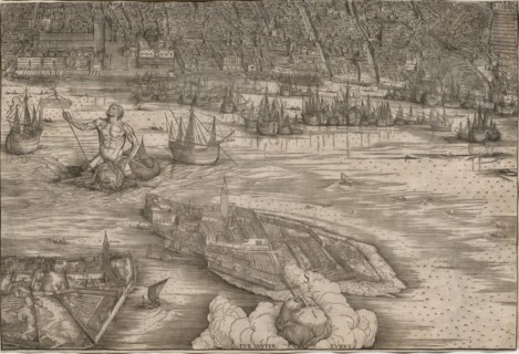 View of Venice, 1500. Jacopo de' Barbari (Italian, 1440/50-before 1515). Woodcut