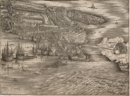 View of Venice, 1500. Jacopo de' Barbari (Italian, 1440/50-before 1515). Woodcut