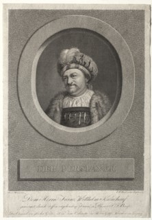 The Persian - Portrait of Franz Wilhelm Kreuchauf, 1869. Johann Friedrich Bause (German, 1738-1814)