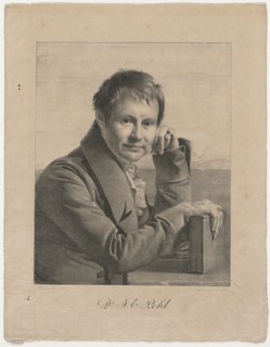 Portrait of Dr. F. E. Pohl, 1825. Franz Kadlich (Austrian, 1786-1840). Lithograph