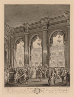 Le bal masqué donné à l'Hôtel de Ville, le 23 janvier 1782. Jean-Michel the Younger Moreau (French,
