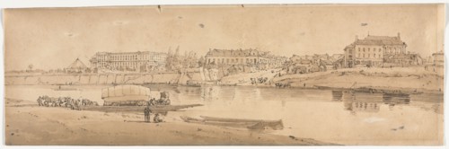 A Selection of Twenty of the Most Picturesque Views in Paris:  View of the Palace and Village of