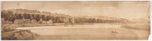 Twenty Views of Paris and Environs:  View of St. Cloud and Mount Calvary taken from Pont de Sêve,