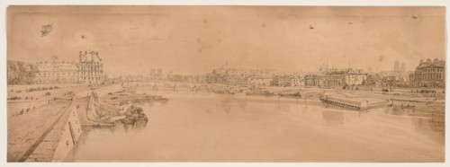 A Selection of Twenty of the Most Picturesque Views in Paris:  View of the Tuilleries and Bridge