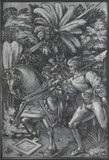 The Knight and  Lansquenet, c. 1512. Hans Wechtlin (German, 1480/85-aft 1526). Chiaroscuro woodcut
