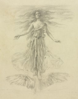 Fortune, 1901. John La Farge (American, 1835-1910). Graphite; sheet: 27.7 x 20 cm (10 7/8 x 7 7/8