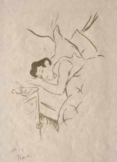 Les Vieilles histoires:  Ta Bouche, 1893. Henri de Toulouse-Lautrec (French, 1864-1901). Lithograph