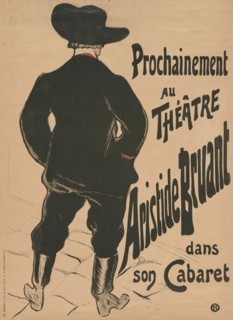 Bruant au Mirliton, 1894. Henri de Toulouse-Lautrec (French, 1864-1901). Lithograph