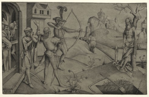 The King's Sons Shooting at their Dead Father's Body, 1495-1504. Nicolaus Alexander Mair von