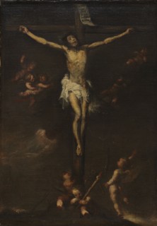 Crucifixion, 1800s. Spain, 19th century. Oil on canvas; unframed: 60.3 x 40 cm (23 3/4 x 15 3/4 in