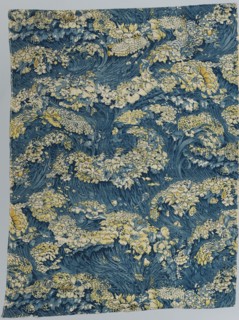 Cloth with Floral Sea Design, 1894. Arthur Silver (British, 1853-1896). Roller printed silk;