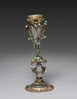 Blood Reliquary, 1500s. Italy (?), 16th century. Gilt silver; overall: 35.6 cm (14 in.); diameter