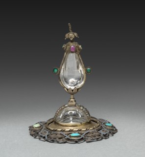 Blood Reliquary (lid), 1500s. Italy (?), 16th century. Gilt silver; overall: 35.6 cm (14 in.);