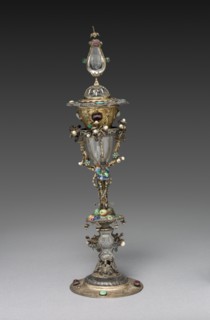 Blood Reliquary, 1500s. Italy (?), 16th century. Gilt silver; overall: 35.6 cm (14 in.); diameter