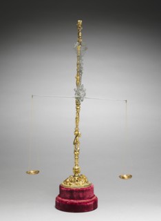 Scales, c. 1525. Workshop of Wenzel Jamnitzer I (German, 1508/09-1585). Gilt bronze and silver;
