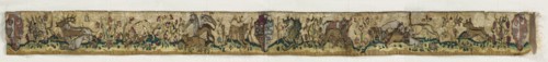 Tapestry Border, 1400-1450. Italy, Lombardy, Milan ?, first half of 15th century. Tapestry weave;